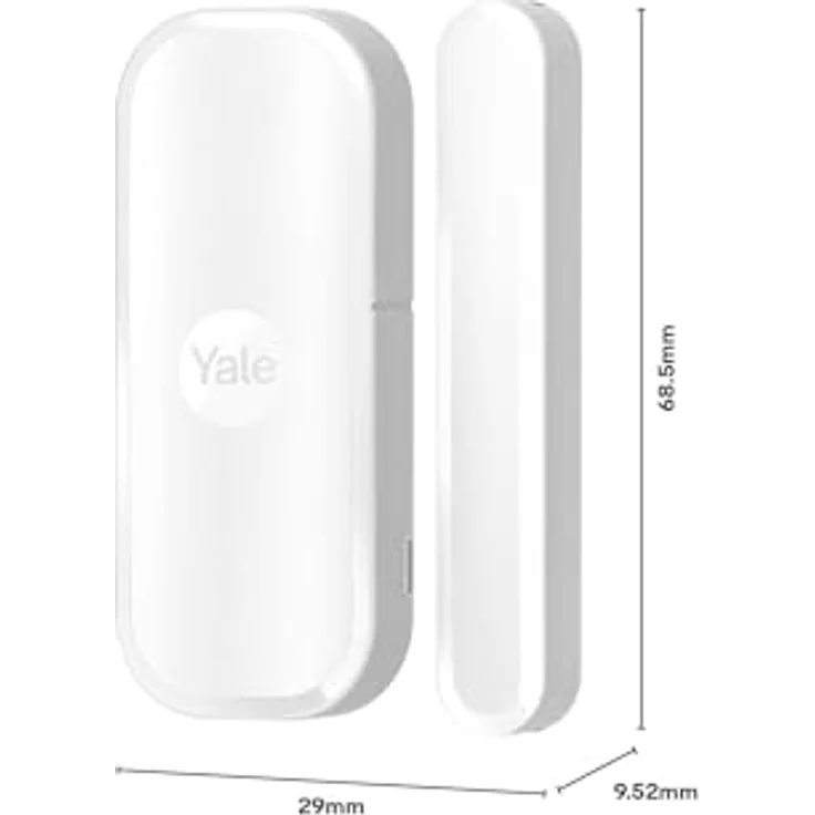 Yale Smart Alarm Indoor Window/Door Sensor, Kabelloser Alarmanlage in Weiß – Bild 4
