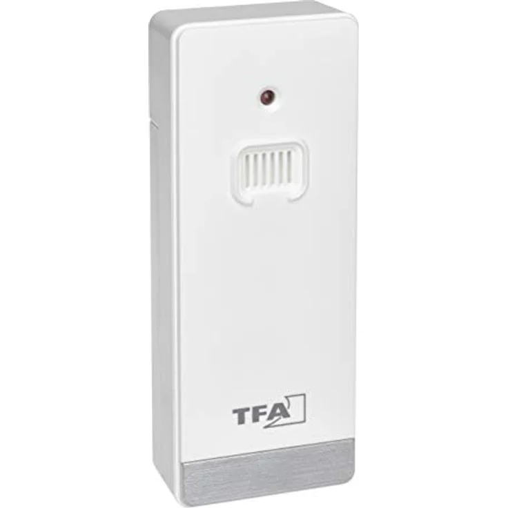 TFA Dostmann Digitale Wetterstation Weather Boy, 35.1159.02, Funk, mit Außensensor, Innen-und Außentemperatur, Mondphase, weiß, L 145x B 39 x H 97 mm – Bild 5