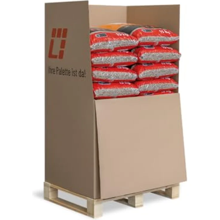 HEIZFUXX Holzpellets Red 6mm, Hartholzpellets ENplus A1, 15kg Sack, 20 Stück auf Palette, CO₂-neutraler Brennstoff für Pelletofen – Bild 2