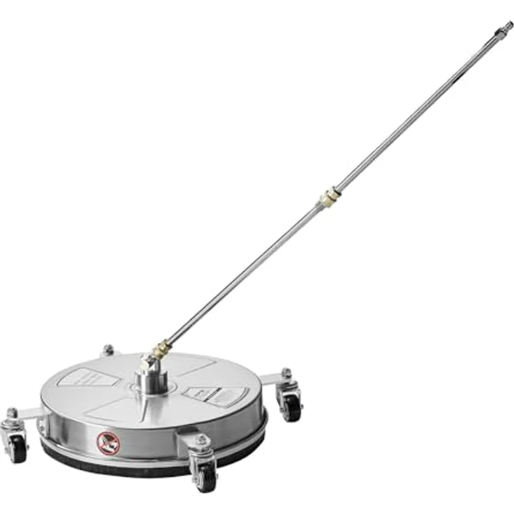 VEVOR 430 mm Hochdruckreiniger-Oberflächenreiniger, Edelstahl, max. Druck 4000 PSI, 1/4 Zoll Schnellanschluss, für Beton, Terrasse, Deck – Bild 11