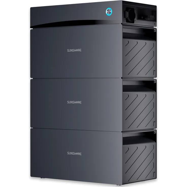 SUNSHARE Glory Balkonkraftwerk-Speichersystem, 4.5 kWh Speicher, erweiterbar bis 7.6 kWh, mit integriertem Hybrid-Wechselrichter