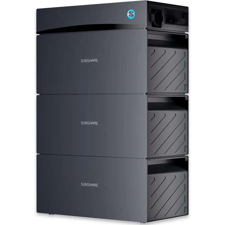 SUNSHARE Glory Balkonkraftwerk-Speichersystem, 4.5 kWh Speicher, erweiterbar bis 7.6 kWh, mit integriertem Hybrid-Wechselrichter