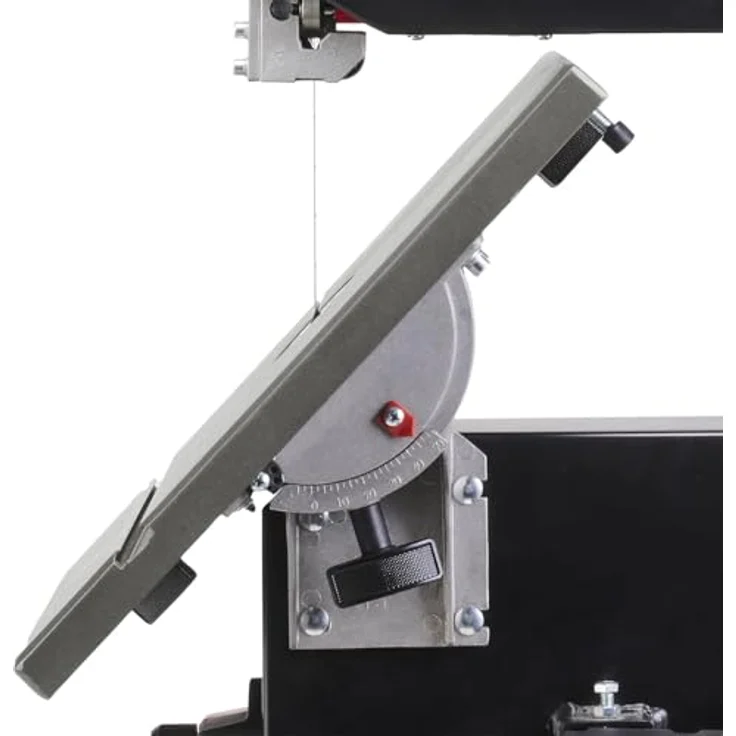 Einhell Bandsäge TC-SB 245 L (400W, maximale Sägebandgeschwindigkeit 726m/min, 245 mm Durchlassbreite, maximale Schnitthöhe 101 mm, neigbarer Sägetisch, Parallel- und Winkelanschlag, Absauganschluss) – Bild 4