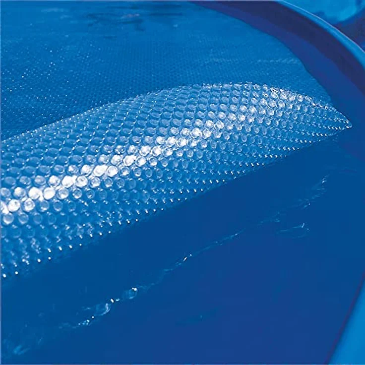 Planet Pool Solarplane, Luftpolsterabdeckung für ovalen Pool 730x375 cm, 230 µm, blau transparent, UVA- und chlorbeständig – Bild 1