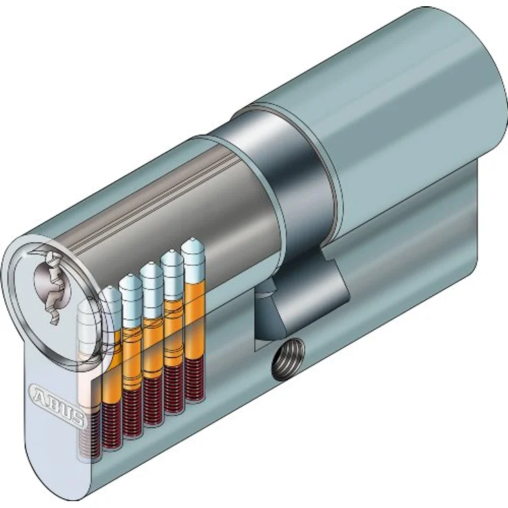 ABUS Profil-Zylinder E20NP Twins Set-2-Stück gleichschließend mit 5 Schlüsseln 59823 – Bild 2