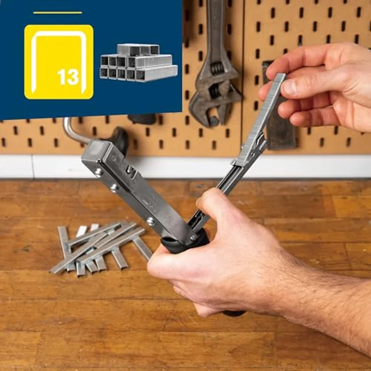 Rapid R19 Hammertacker, Profi Schlagtacker für Typ 13 4-6mm, Ganzstahl-Konstruktion, ergonomischer Griff – Bild 5