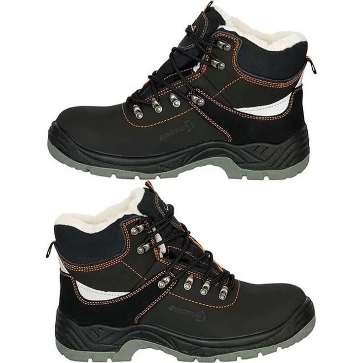 Profus Profus Winter Arbeitsstiefel YUKON-W-S3 Gefüttert mit Kunstwolle, Arbeitsschuhe in Naturleder - blau