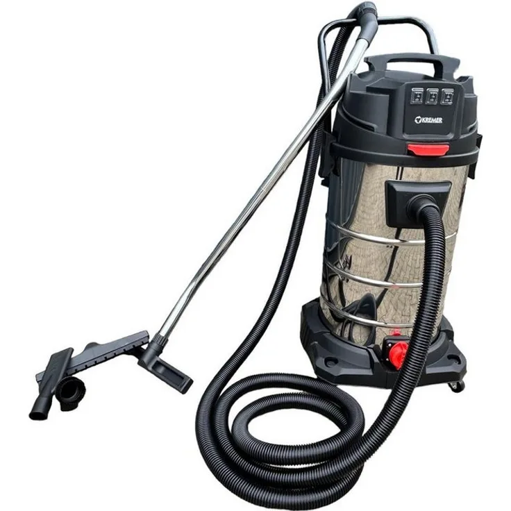 DeTec. Nass-Trocken-Sauger Industriestaubsauger 3000W, 100-Liter-Edelstahltank - Preisvergleich