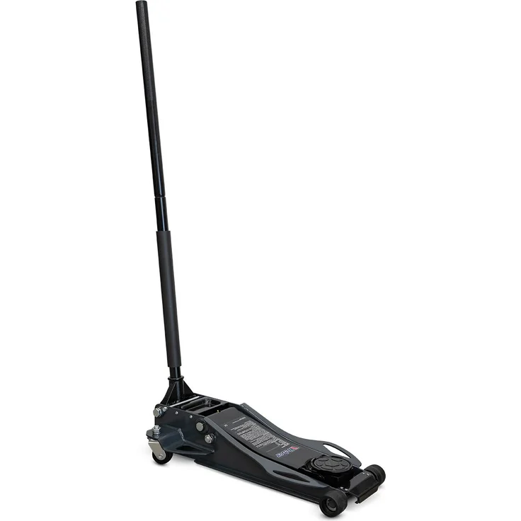 Weber Extra flacher 3T Wagenheber für SUV, hydraulisch mit Werkzeugablage, Höhe 85 - 520 mm, schwarz