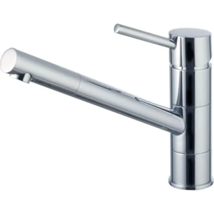 Primaster Küchenarmatur Fashion, verchromte Einhebelmischerarmatur für Niederdruck, silber