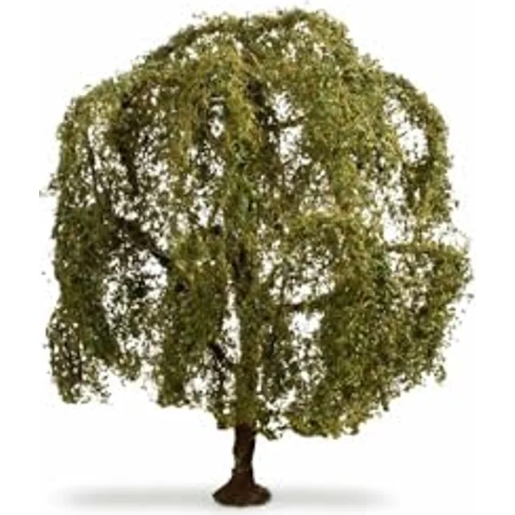 Noch Modellbaum Trauerweide, handkoloriert, 15 cm, für Modellbahner aller Spurweiten, DIY, naturgetreu gestaltet