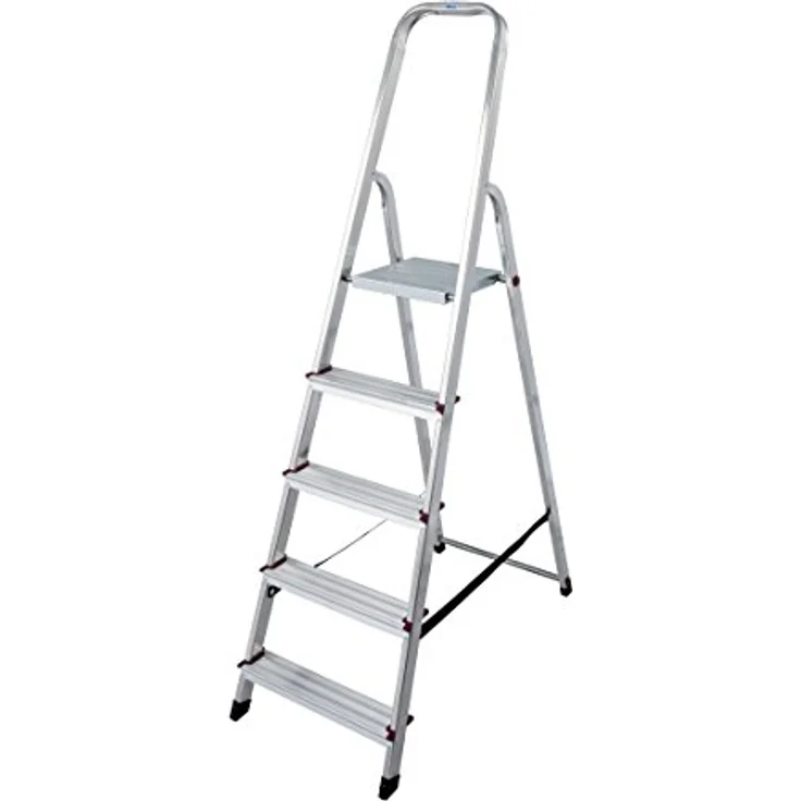 Aluminium Stufen-Stehleiter Arbeitshöhe (max.): 3.00 m Krause 000729 Silber 4.3 kg Silber – Bild 5