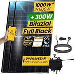 EPP.Solar® 1000W Balkonkraftwerk 800W - Glas/Glas Solarmodule, NEO Wechselrichter, komplett Steckdose