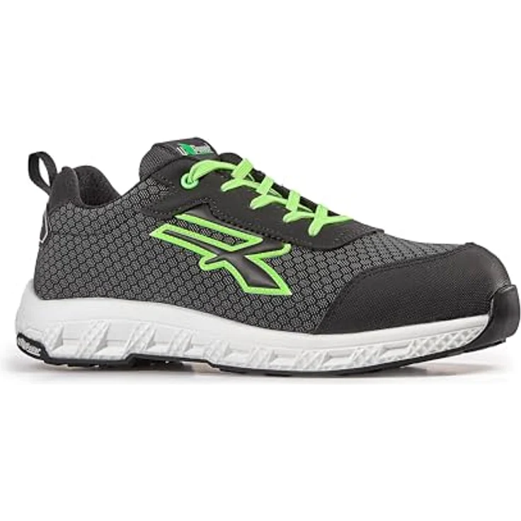 U-Group SRL Sicherheitsschuh Mitch Gr.45, grün, S3S CI HI HRO FO SR, voll metallfrei mit FiberToe-Zehenschutzkappe – Bild 2