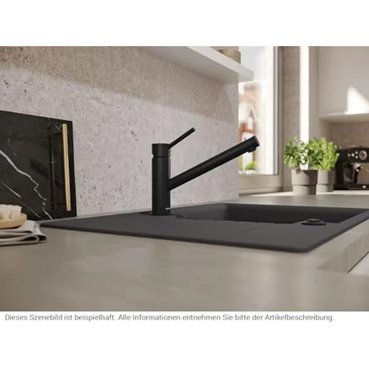 Blanco KANO Hochdruck Küchenarmatur, 360° schwenkbarer Auslauf, schwarz matt, Art. Nr. 526667 – Bild 3