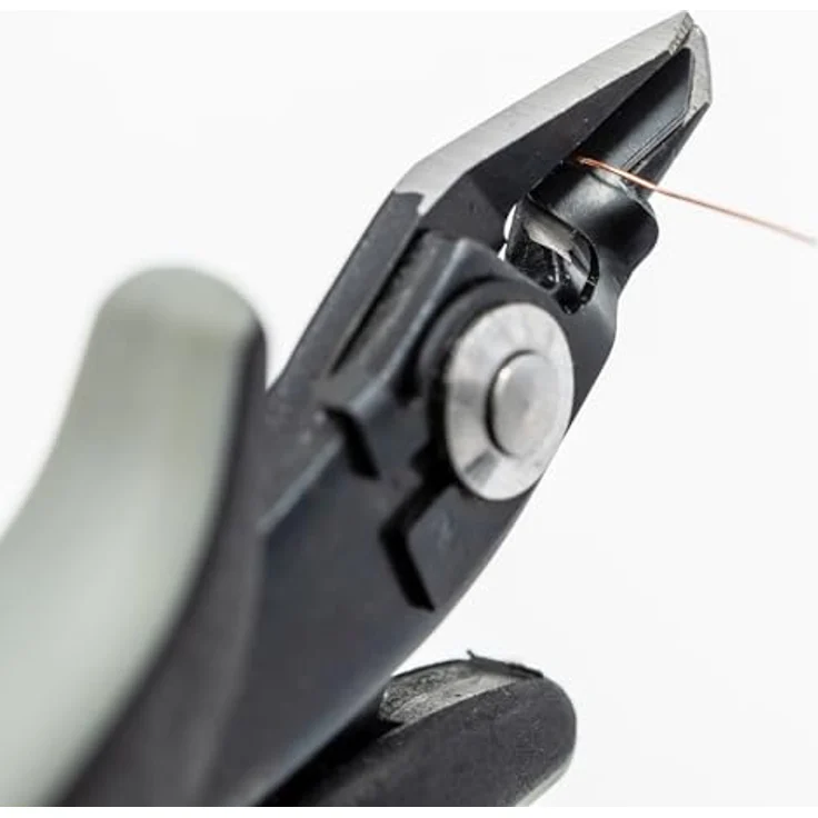 C.K Ecotronic ESD Antiballistische Schmale Präzisions Seitenschneider, 140 mm, für Weichkupferkabel bis 1,3 mm Ø, Anti-FOD-Flachdrahtschneider – Bild 4