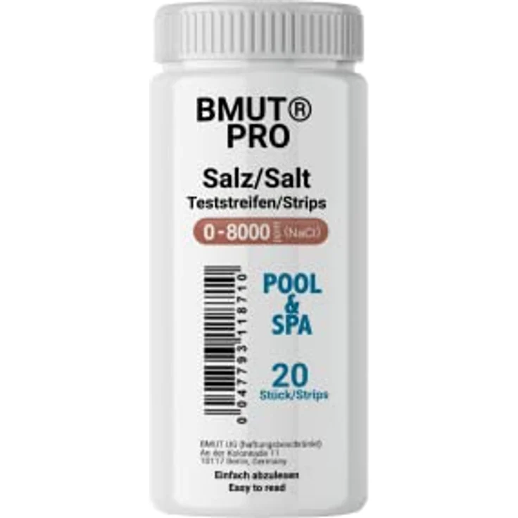 BMUT Salzwasser Test, Salztest 0-8000 ppm für Natriumchlorid-Konzentration – Bild 9