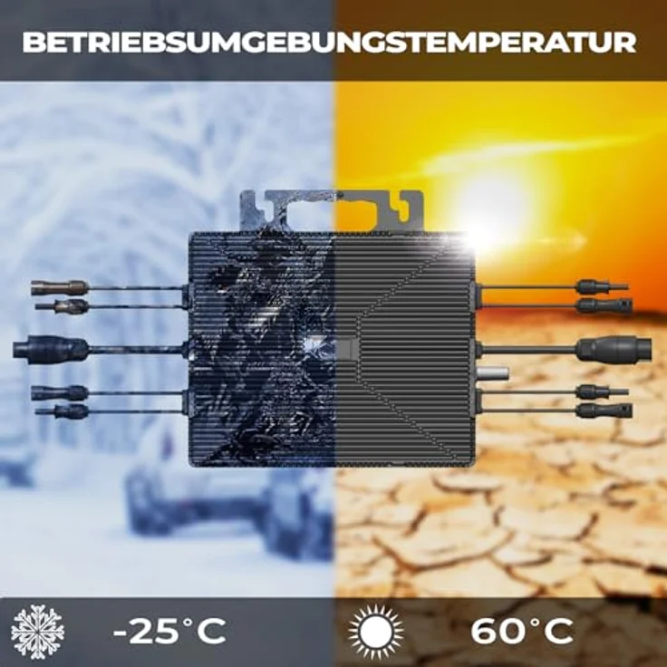SUNNIVA® Balkonkraftwerk 1700/1600W Solaranlage mit 1600W Astro Energy Wechselrichter, WIFI Bluetooth, upgradebar drosselbar, 4 x 425W Solarmodule, 5m Anschlusskabel, Photovoltaikanlage, PV – Bild 5