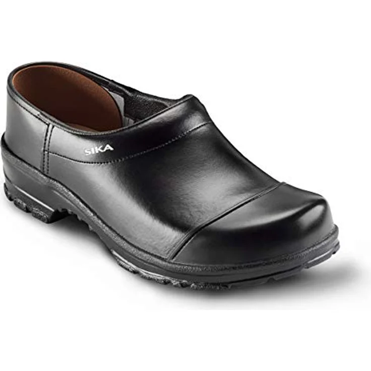 Sika 2530 Clog Close Heel Polyurethan, robuster Arbeitsschuh mit breiter Passform und Holzfußbett, grau – Bild 1