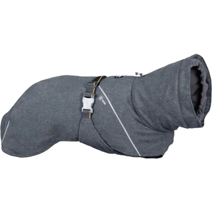 HURTTA Expedition Parka II, Hundemantel für Winterbedingungen, wetterfest und wärmeisolierend bis -25°C, dunkelgrau