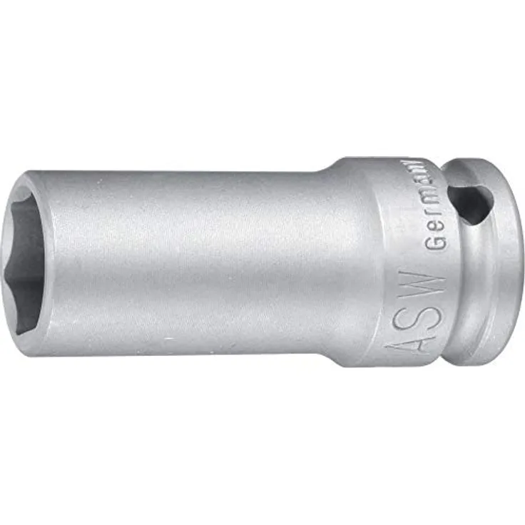 ASW Bit- und Steckschlüsselset 740 L 3/4″ SW 22 mm, mit Stiftbohrung und Ringnut für Kraftschrauber