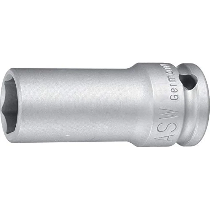 ASW Bit- und Steckschlüsselset 740 L 3/4″ SW 22 mm, mit Stiftbohrung und Ringnut für Kraftschrauber – Bild 1