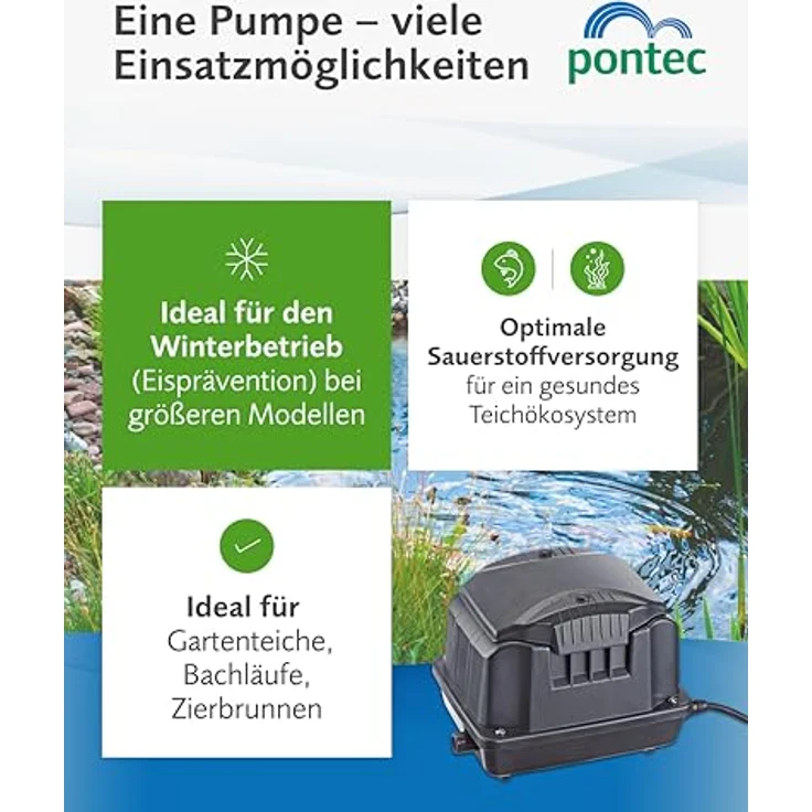Pontec 43109 Belüftungssets PondoAir Set 1800, schwarz, Sauerstoffanreicherung, Set – Bild 5
