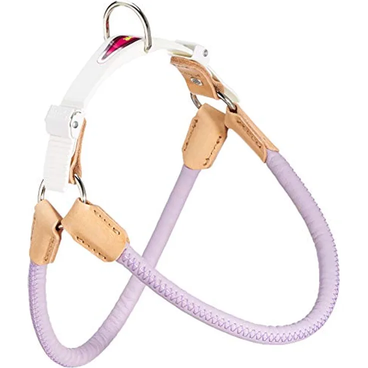 Ferplast Geschirr AGILA Derby 6, Hundegeschirr in Violett und Schwarz, Größe Einheitsgröße