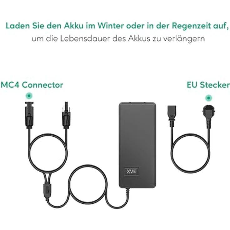 ZENDURE SuperCharged Zendure AC auf MC4 Ladegerät, 54V/3A, 162W, Zum Laden der SolarFlow-Batterie, Geeignet für den Einsatz im Winter und in der Regenzeit – Bild 3