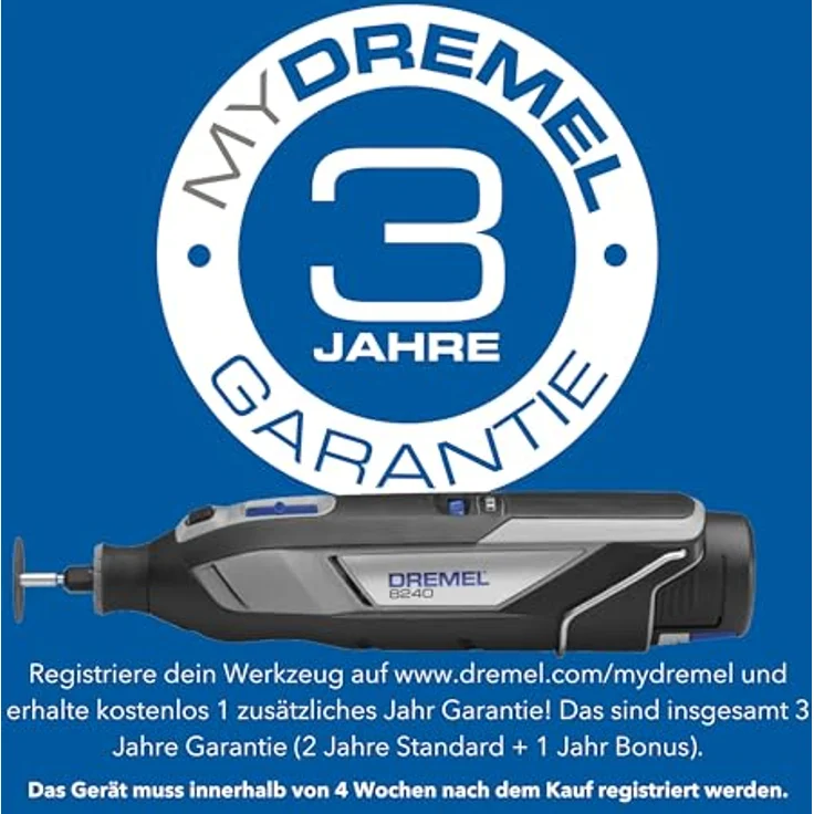 DREMEL Akku-Multifunktionswerkzeug Dremel 8240-5/65 Platinum+ Box, 12V Akku-Multitool mit 5 Aufsätzen und 65-tlg. Zubehörset – Bild 11