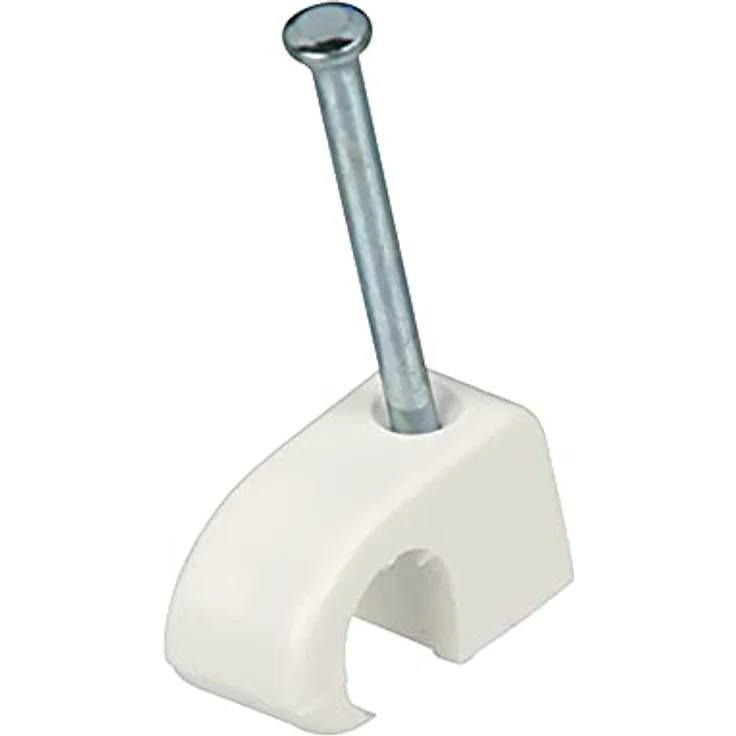 REV Expressschellen, 200 St. Nagelschellen - Kabelschellen, 7-11mm, Nagellänge 25mm, Weiss – Bild 2