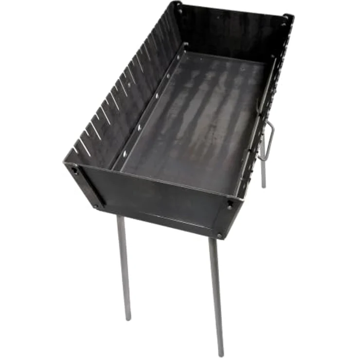 GOROCH Klappbarer Mangal Grill, Holzkohlegrill aus 2 mm Stahl für 12 Spieße, kompakt und mobil für Garten und Camping – Bild 3