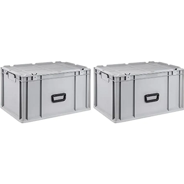 PROREGAL SuperSparSet 2x Eurobox NextGen Portable | HxBxT 33,5x40x60cm | 65 Liter | Eurobehälter, Transportbox, Transportbehälter, Stapelbehälter - Preisvergleich