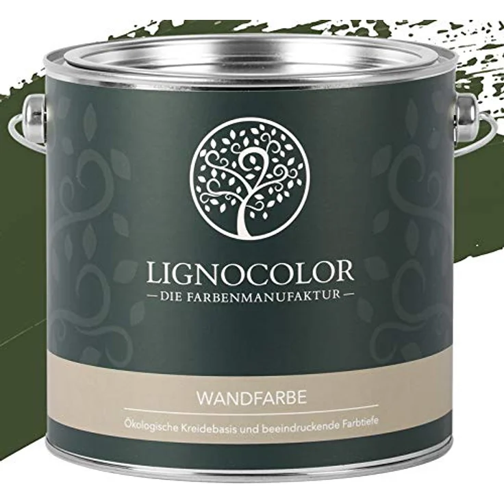 Lignocolor Wandfarbe Innenfarbe Deckenfarbe Kreidefarbe edelmatt 2,5 L (Forest) – Bild 1