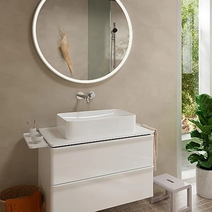 hansgrohe Tecturis S Waschtischarmatur mit Ablaufgarnitur, Keramikmischsystem und Temperaturbegrenzung, DN 15 – Bild 2