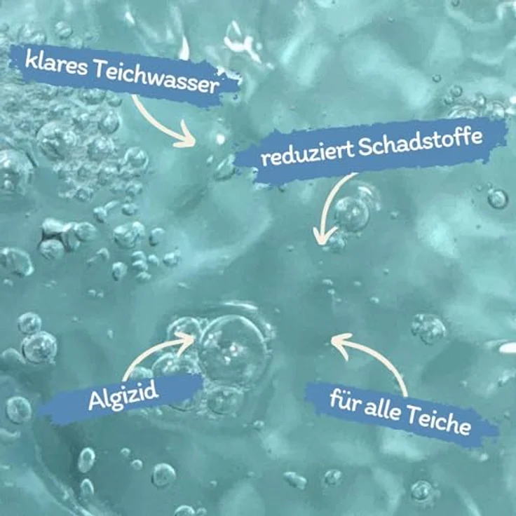 Lyra Pet Lyra Pond® 5 Liter Teichklärer | Wirkt gegen die häufigsten Algenarten | Für klares Teichwasser | Langanhaltende Wirkung | Reduziert die Algenneubildung | Nicht schädlich für Fische & Pflanzen – Bild 2