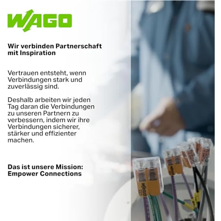 WAGO 2273-205 Dosenklemme flexibel, starr 0.5-2.5mm², Polzahl 5, 20 Stück, transparent, gelb – Bild 5