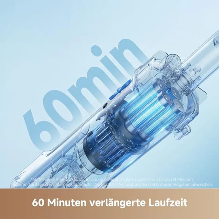 MOVA Handler V10, Kabelloser Poolsauger mit 4.200 L/h Saugleistung, 60 Min Laufzeit, transparentem Saugkopf, 1,8 m Teleskopgriff – Bild 5