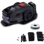 Scheppach RRMA300, Mähroboter für 300 m² mit Regensensor, Floating Cut System, 7 Schnitthöhen, PIN-Schutz, schwarz