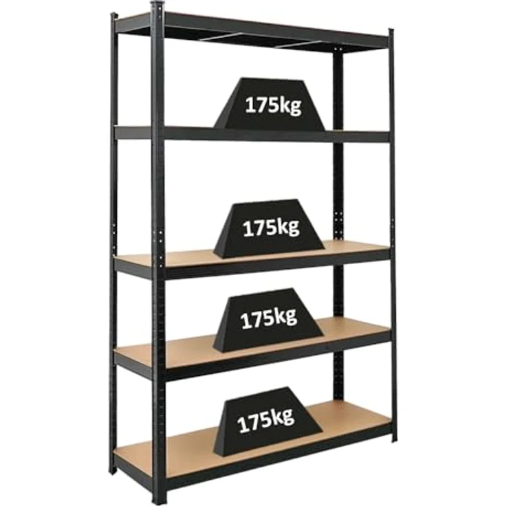 PROREGAL® Schwerlastregal RAGNAR, 180x90x40cm, hohe Traglast von 175 kg pro Ebene, verschiedene Farben – Bild 1