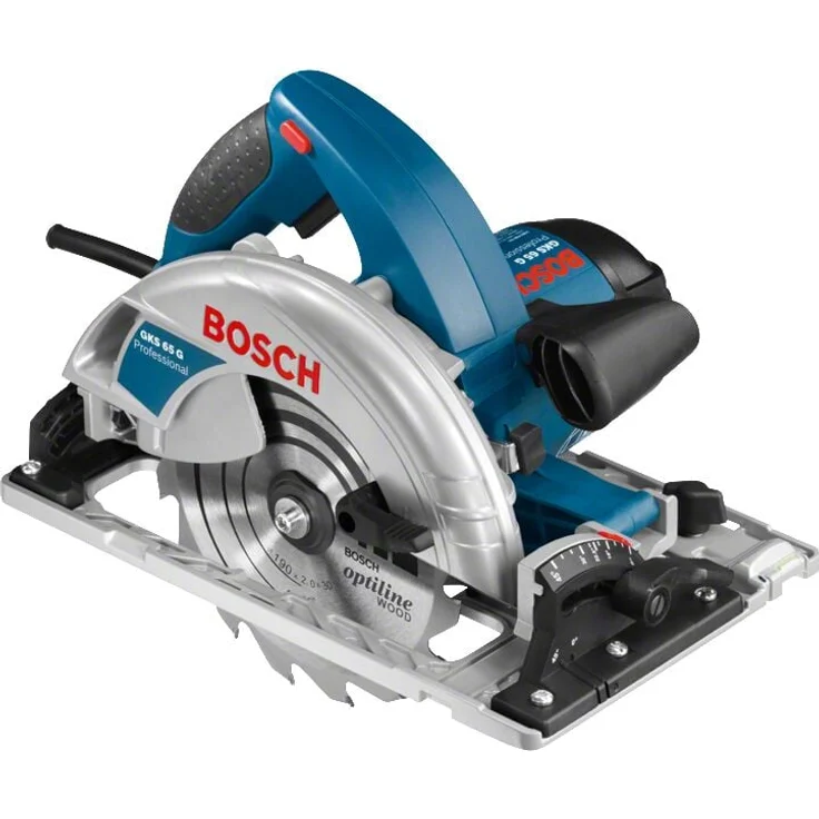 Bosch GKS 65 G Professional, Kreissäge mit 1600 W, ø 190 mm, inkl. 1 Sägeblatt, französische Normen – Bild 1