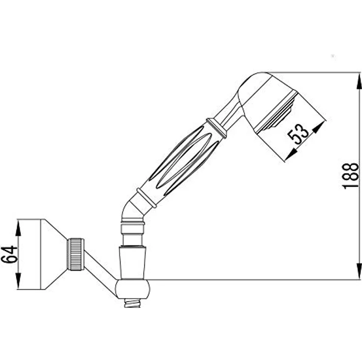 PaulGurkes Retro Nostalgie Handbrause Duschkopf vintage Dusche – Bild 3