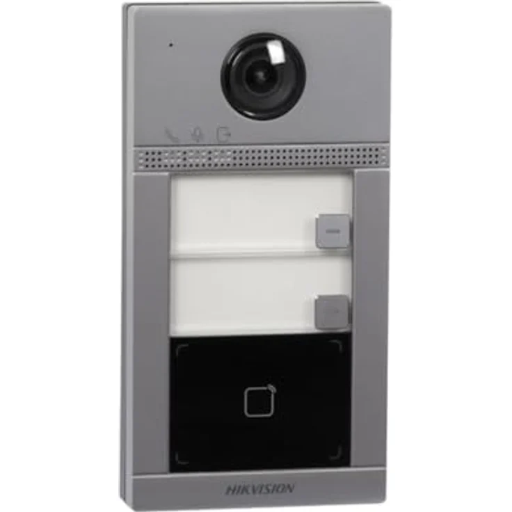 Hikvision DS-KV8213-WME1(C)/Europe BV, professionelle Intercom Videogegensprechanlage mit kabelgebundenem Lautsprecher, Wandmontage und echounterdrückendem Mikrofon – Bild 1