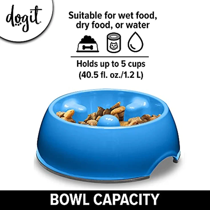Dogit Antischling Napf in blau 1200 ml – Bild 3