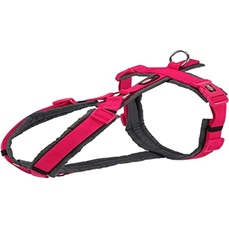 Trixie Trekkinggeschirr New Premium Fuchsia Graphit für Hunde – Bild 1