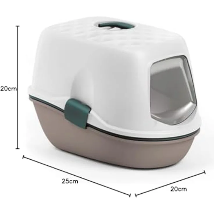 Zolux Toilette FURBA ABSOLUTE mit 39x59x43 cm Maschenweite. Rotgrün (590017TAU) (Katzenklo geschlossen), Katzenklo – Bild 3