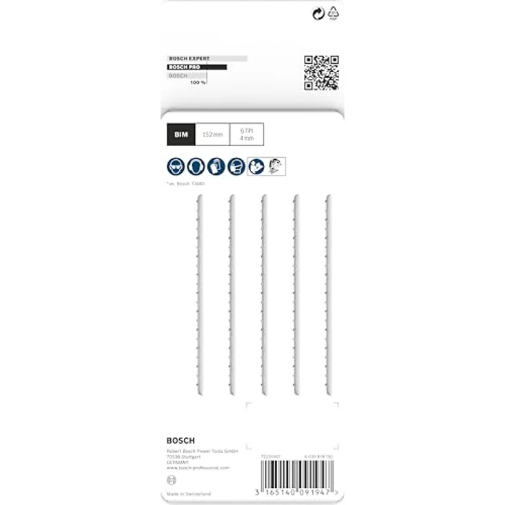 Bosch Professional Stichsägeblatt Speed for Hard Wood zum Sägen in Holz (5 Stück, T 344 DF) – Bild 4