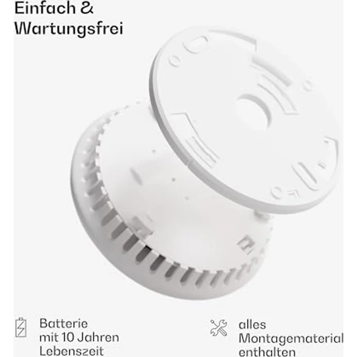ONECONCEPT Rauchmelder DOF Pro10 Rauchmelder, 6x Feuermelder Set mit 10 Jahre Batterie, optischer Sensor, Magnethalterung – Bild 5