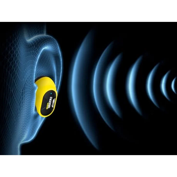 Kerbl Gehörschutzstöpsel Kerbl works Buds BT, In-Ear Kopfhörer mit Bluetooth, Geräuschunterdrückung und Awareness-Modus, 31 dB Lärmschutz, Schwarz – Bild 3