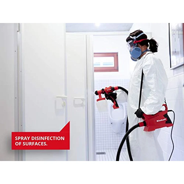 Einhell Elektrisches Farbsprühsystem TC-SY 700 S (700 W, halbstationär, mittelgroße bis große Arbeitsflächen, für Lacke, Lasuren und Innenwandfarben) – Bild 5